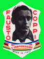 CP04 ADESIVO FAUSTO COPPI -CAMPIONISSSIMO-  Dimensioni/Dimensions: 40x60 mm